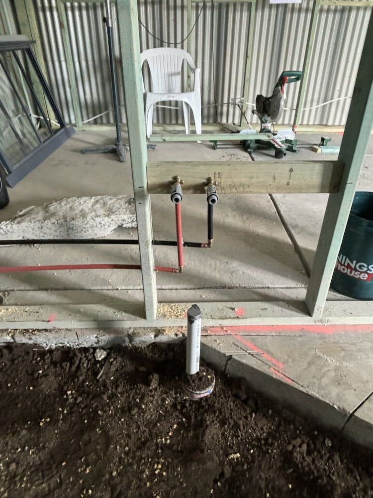 Exposed Plumbing and Framing in Construction — Primed Plumbing & Gasfitting in Eglinton, NSW