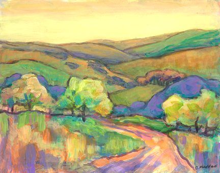 Country Quilt, Acrylic, 14x18, Private Collection