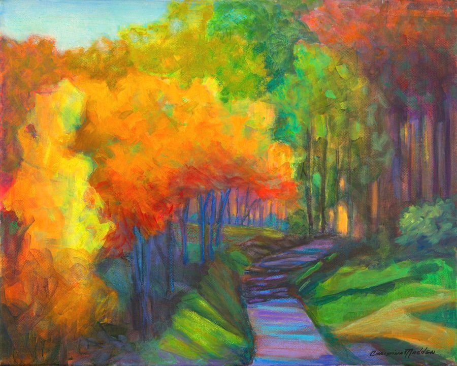 Around the Bend, Mixed Media, 16x20,