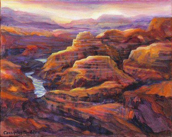 Canyon Sunset, #124 Acrylic, 16x20