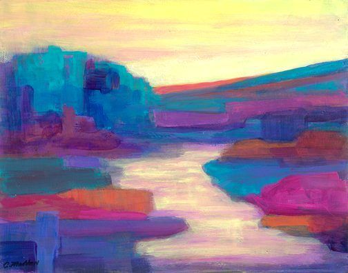 Evening Abstraction, Acrylic, 11x14