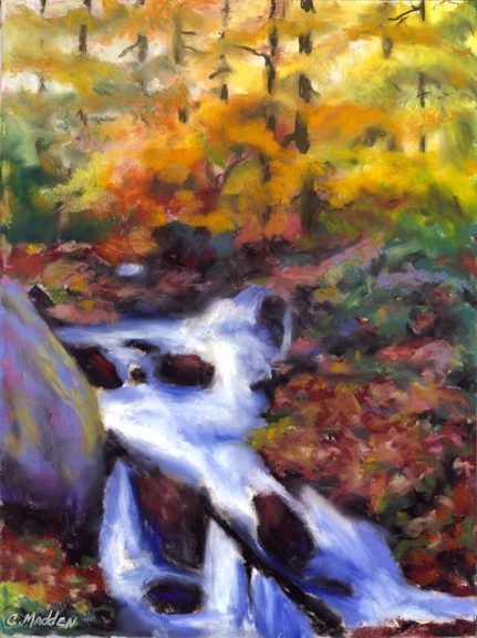Forest Falls, Oil on Canvas, 12x16
