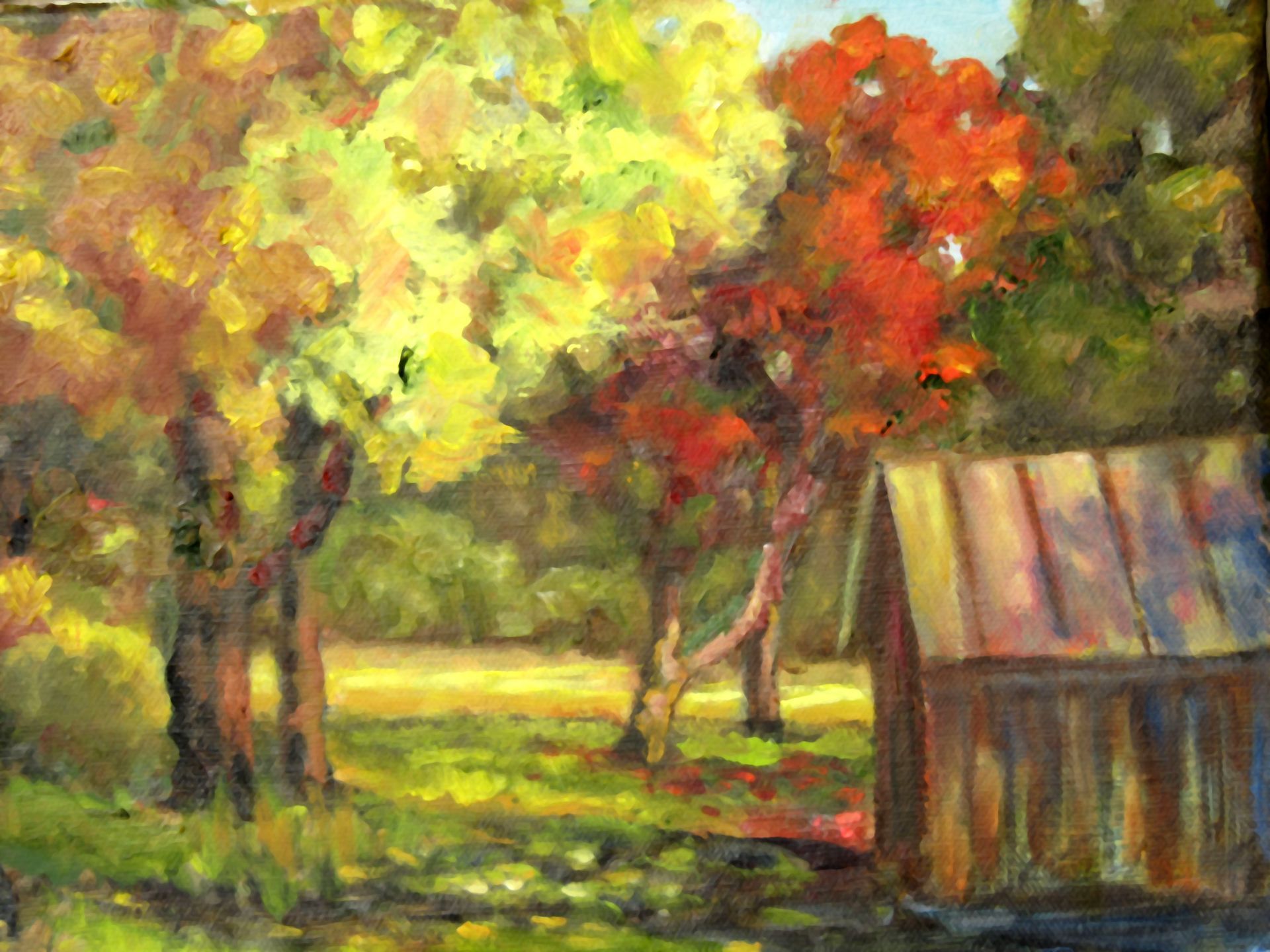 Huener's Ranch, Acrylic, 18x24