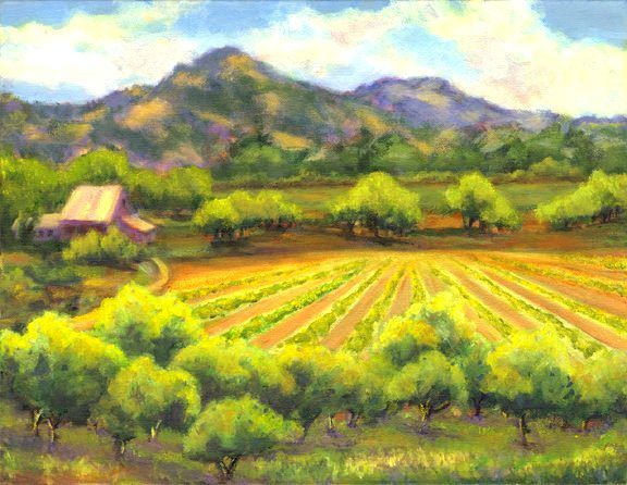 Jacksonville Vineyard, Oil, 14x18