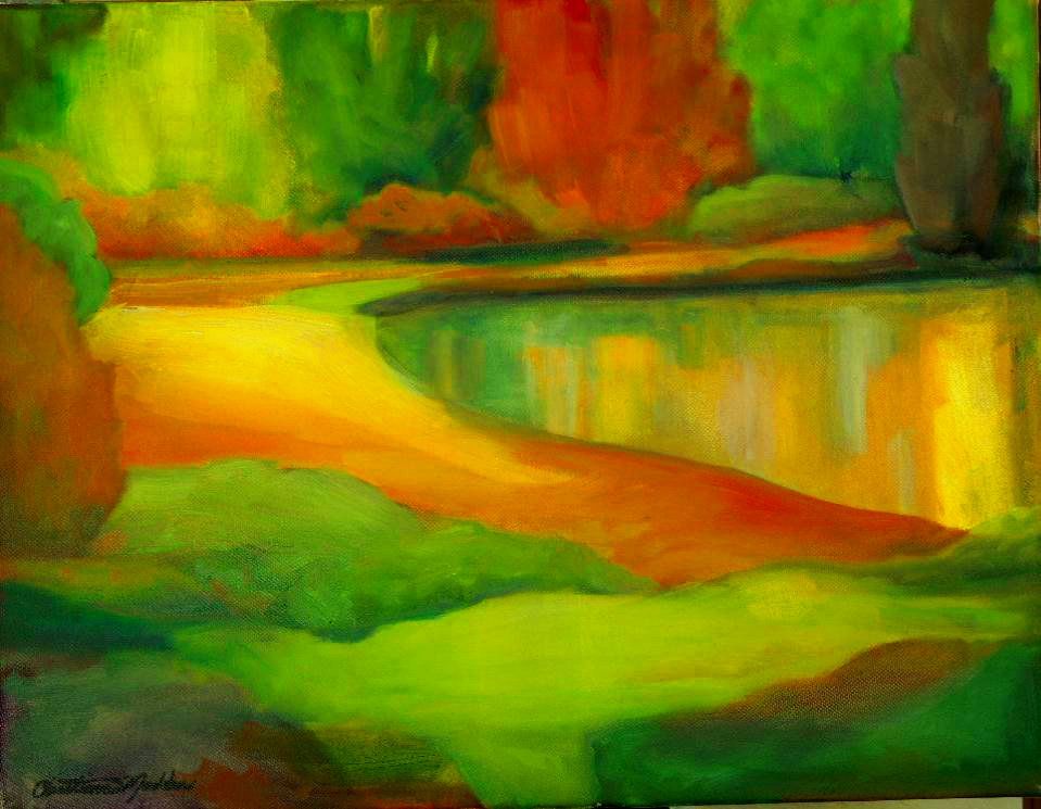 Lakeside Serenity, Oil, 14x18