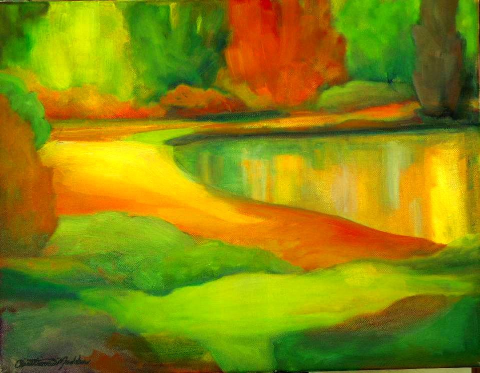 Lakeside Serenity, Oil, 14x18, Private Collection