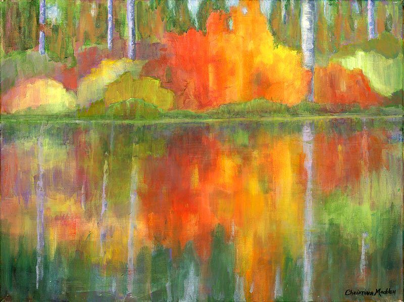 Lakeside, Acrylic, 18x24