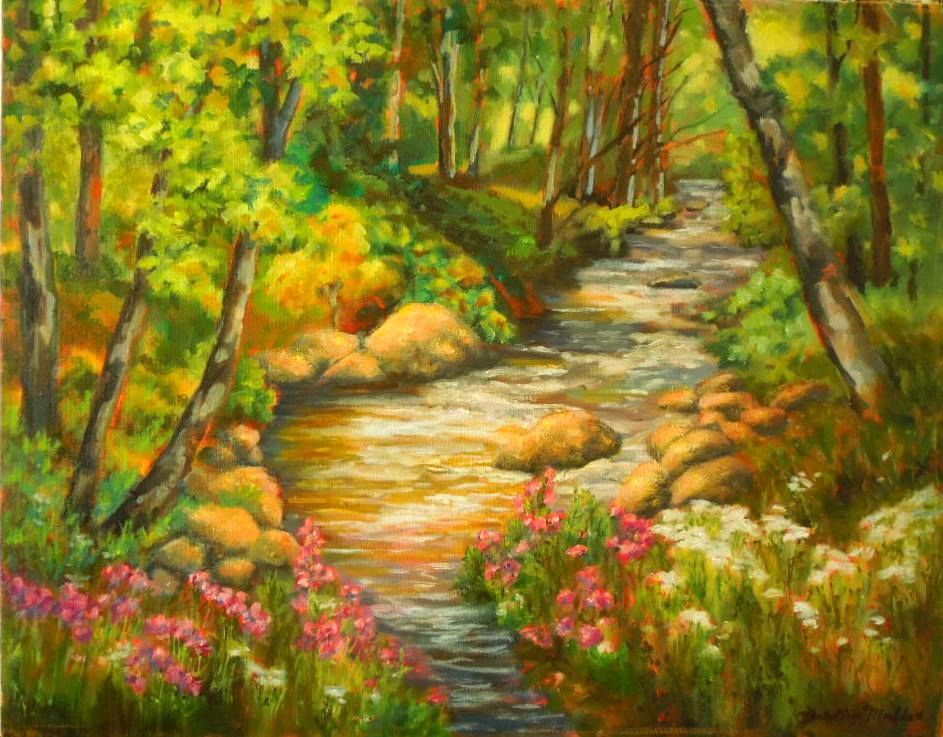 Oregon Bliss, Oil on Canvas, 28x22, Private Collection