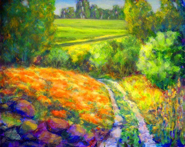 Over the Hill, Mixed Media, 16x20