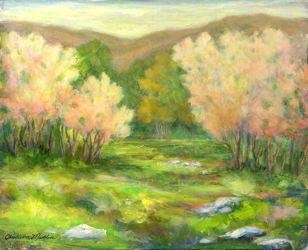 Springtime in the Valley, Acrylic, 16x24