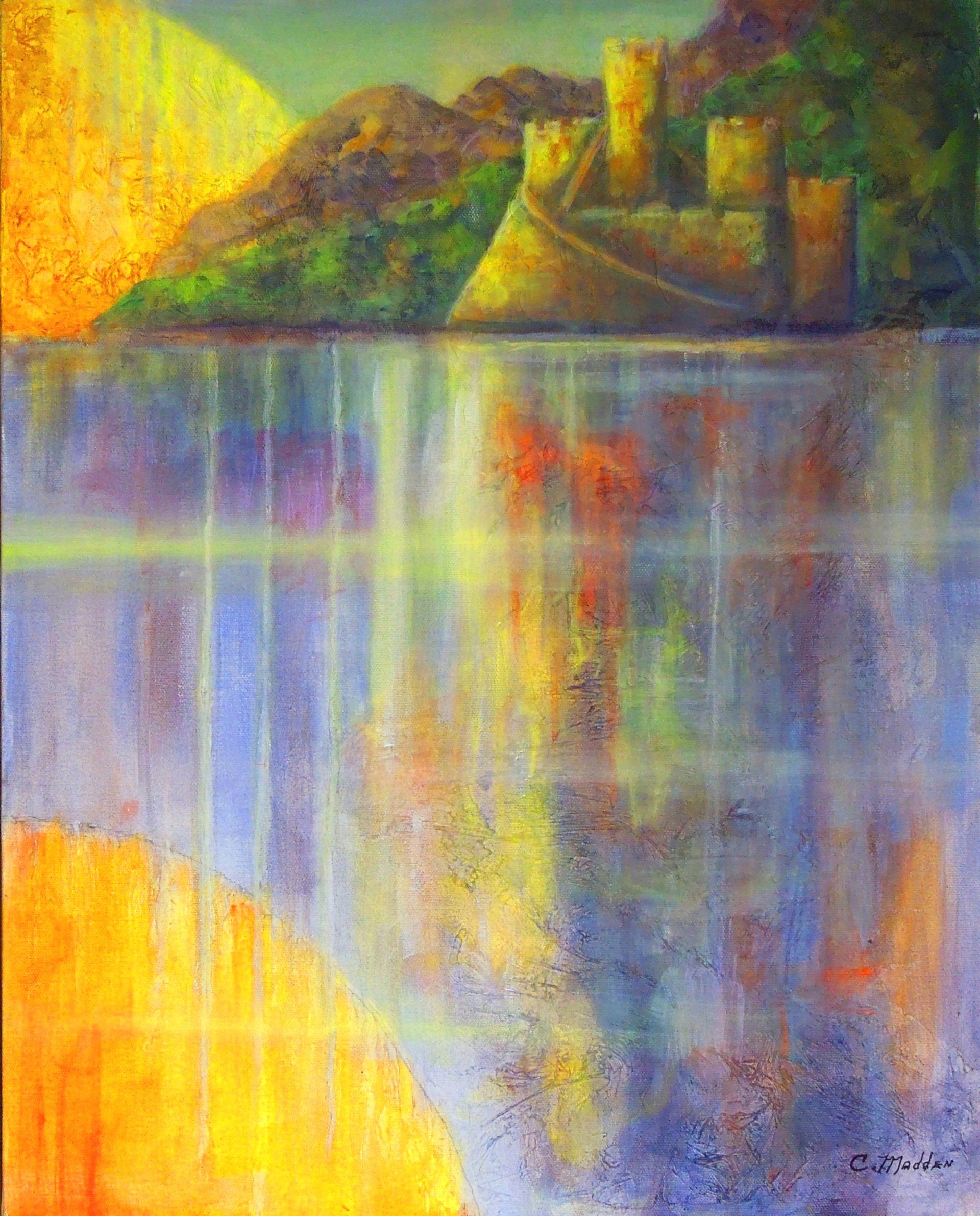 Sunrise on the Rhine, Acrylic, 16x20