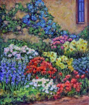 The Walled Garden, Acrylic, 20x24