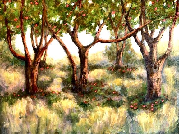The Old Apple Orchard, Oil, 16x20