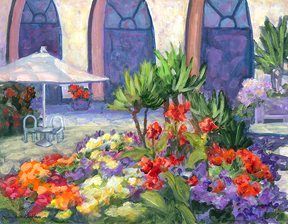 Visiting the Gardens, Acrylic, 11x14