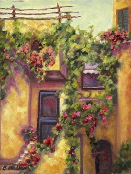 Apartment Italian Style Oil on Canvas, 11x14, Private Collection