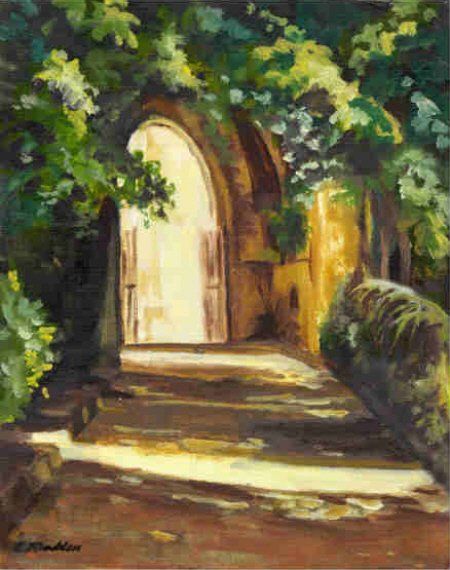 Into the Light, Original Painting, Oil on Canvas, 11x13 Private Collection