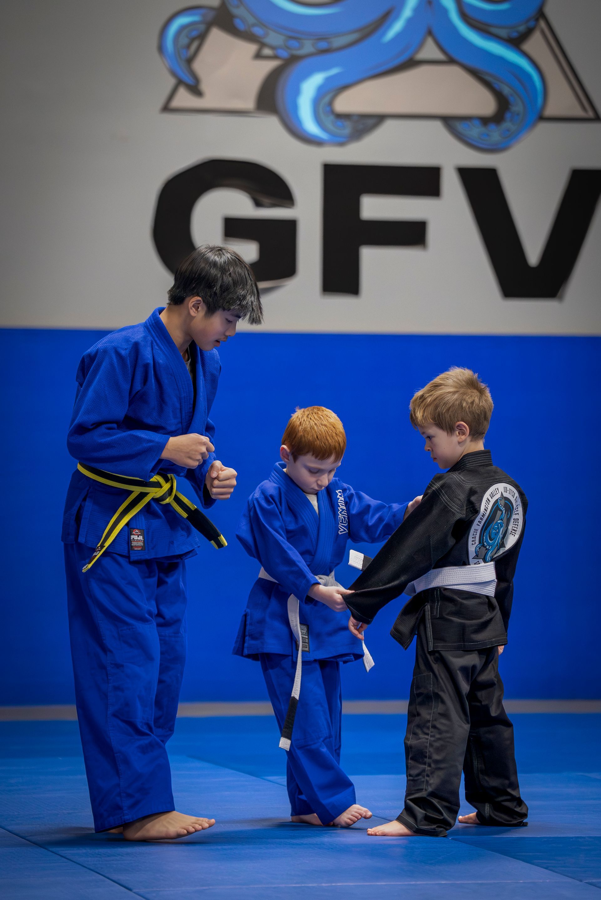 Adults practice controlled grappling at Gracie Jiu-Jitsu Farmington Valley in Canton, CT.