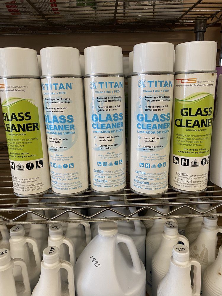 Five spray bottles of