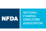 NFDA logo: blue and cyan squares with white text; 