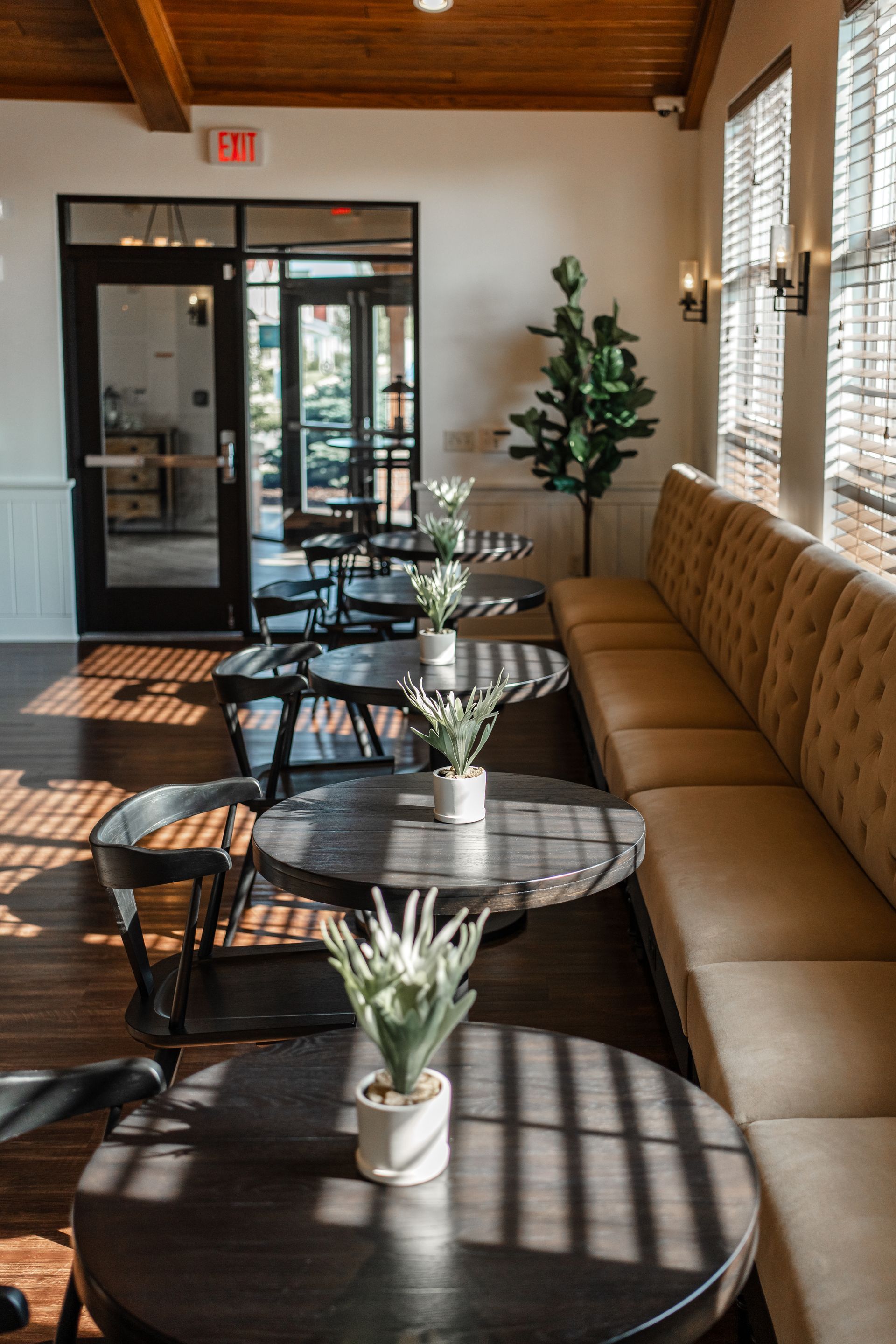 Seating area in lounge. 
