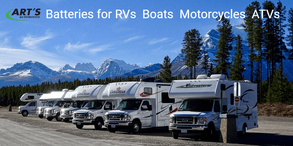 recreational vehicles parked in a line | Art's Automotive