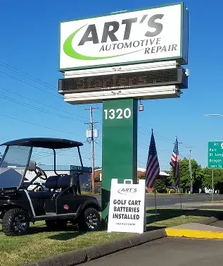 Store front with mechanic | Art's Automotive