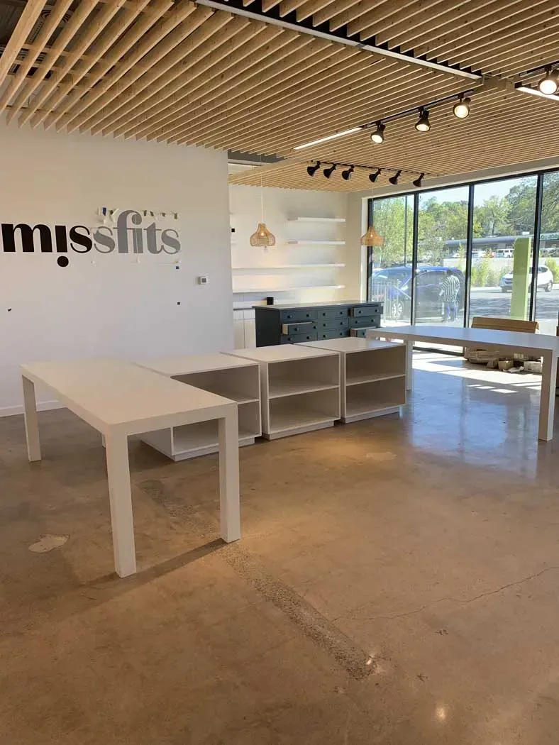 Interior of a retail space, 