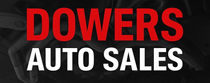 Logo for Dowers Auto Sales with contact information.