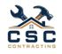 Logo: Navy "CSC CONTRACTING" under house outline with a wrench and hammer.