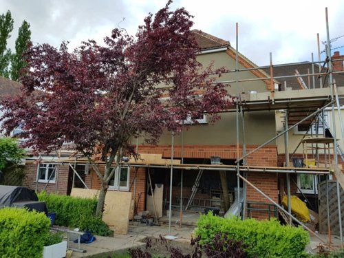 Large house extension underway
