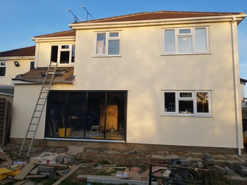 Two storey property extension