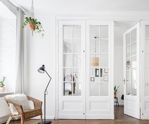 White Beautiful Glass Door — Langhorne & Bensalem, PA — Besco Windows and Doors Inc.