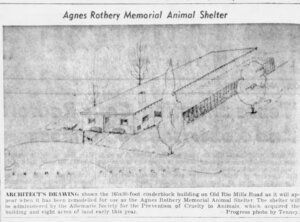 old black and white photo of drawing of shelter