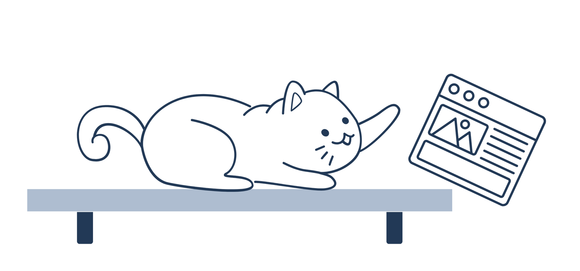 Cat knocking off website