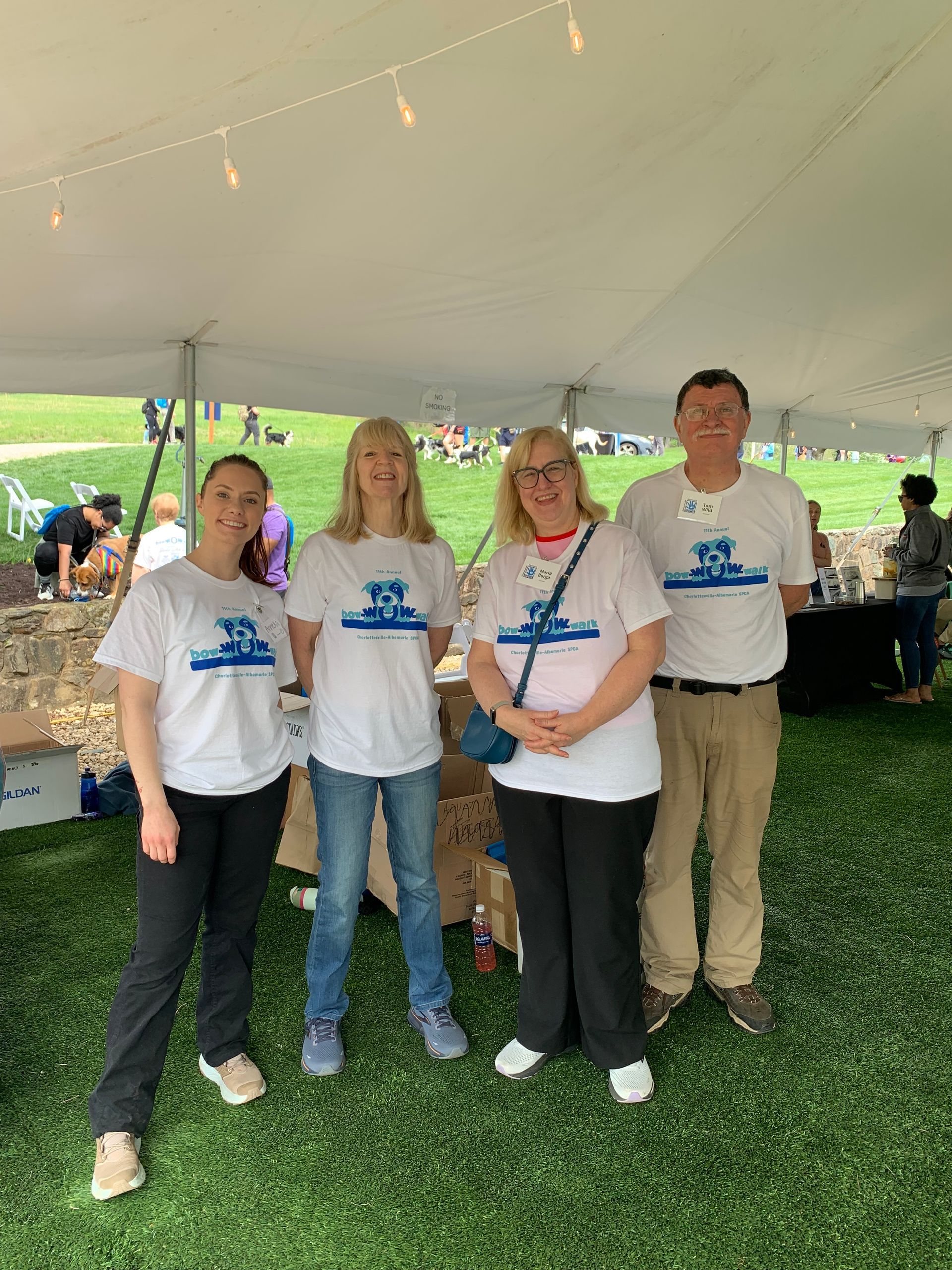 group of volunteers at Bow Wow