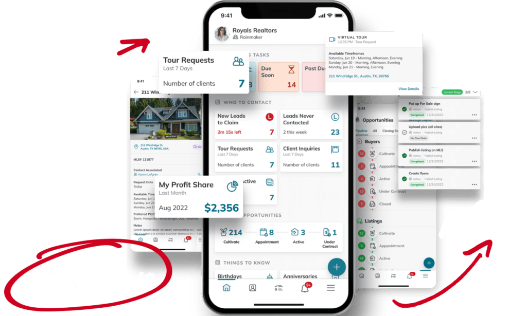 A cell phone with a bunch of apps on it.
