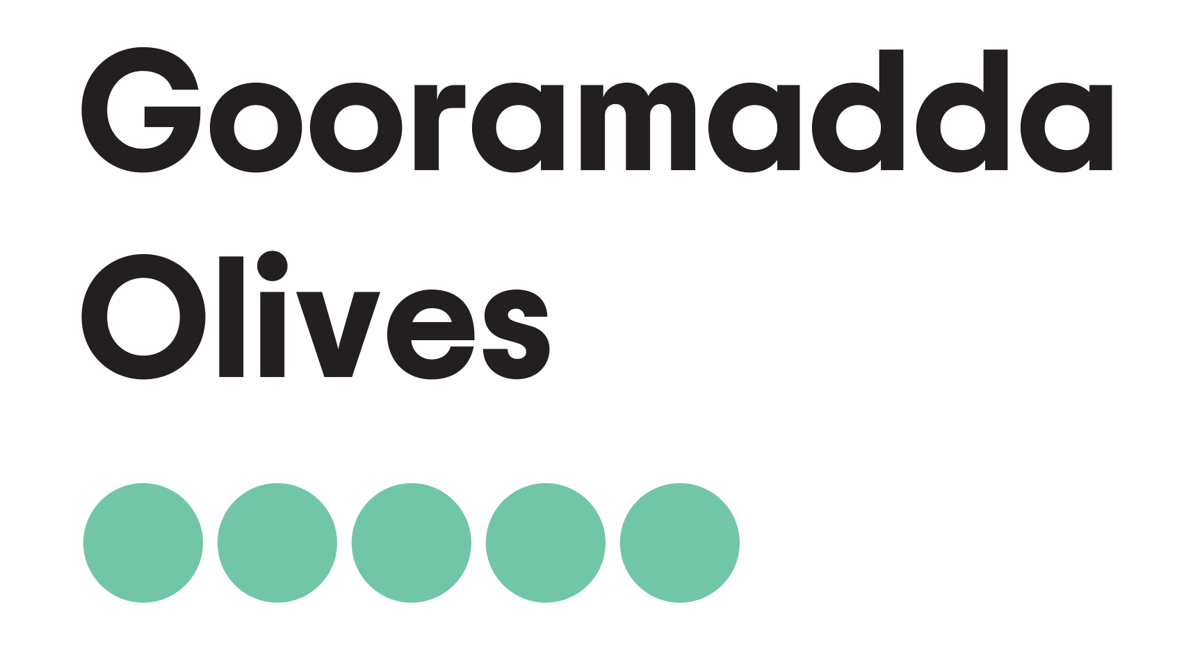 Gooramada-Olives