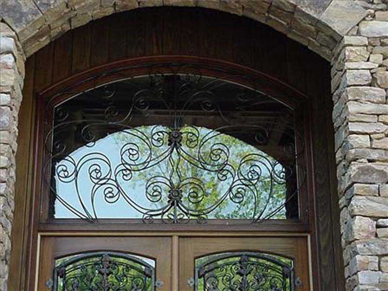Iron Designs — Door with a Spiral Design on its Mirror in Winston-Salem, NC