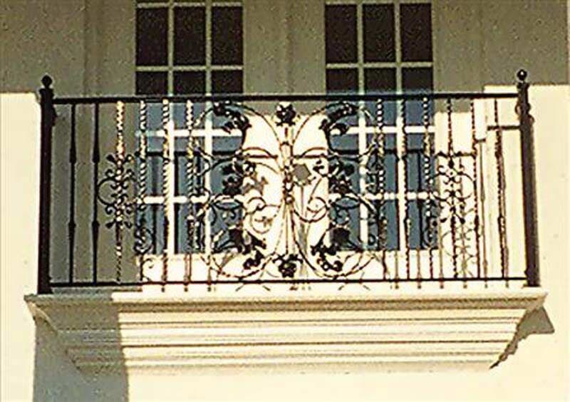 Custom-Made Balconies — Metal Balcony with a Butterfly Design in Winston-Salem, NC