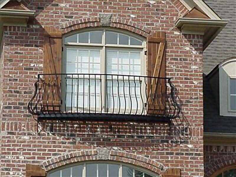 Balcony Frames — Small Balcony of a Brick House in Winston-Salem, NC