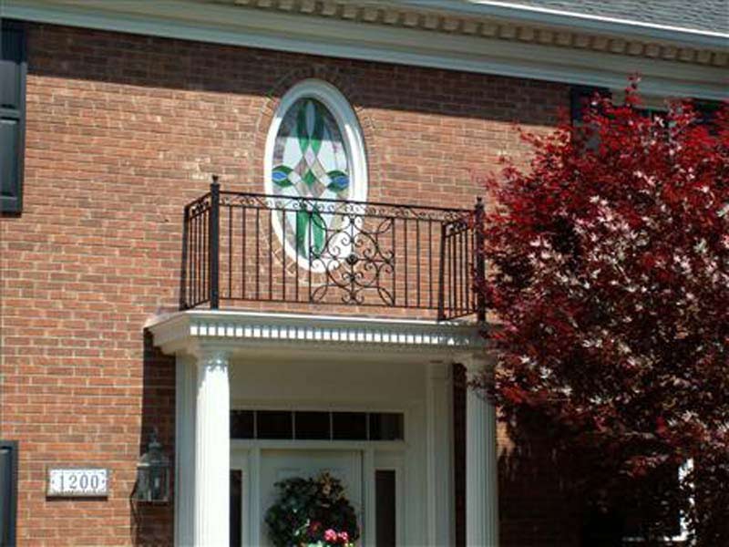 Balcony Frame Designs — Balcony with a Oval Shaped Window in Winston-Salem, NC