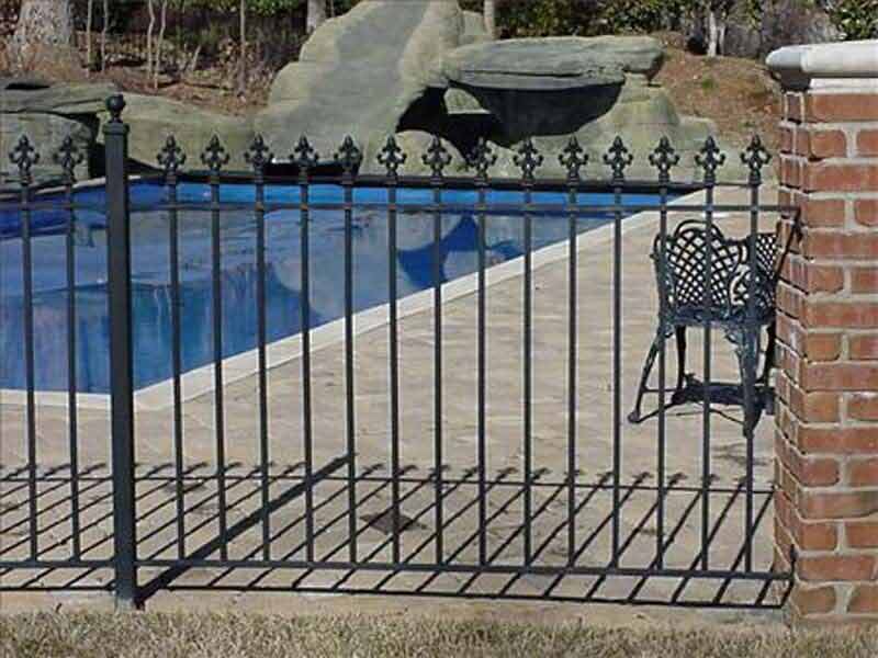 Custom Residential Fence — Metal Gate Fence with Spikes in Winston-Salem, NC