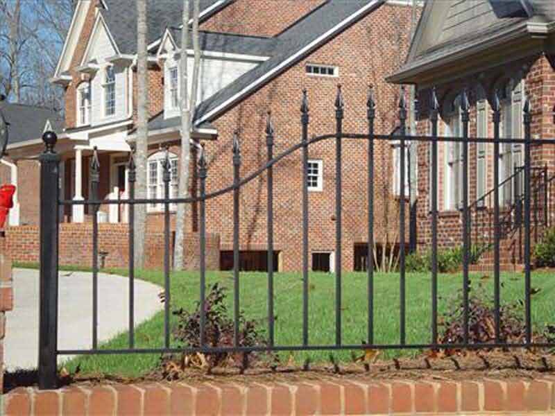 Ornamental Iron Fence — Wall Fences of a Large Mansion in Winston-Salem, NC