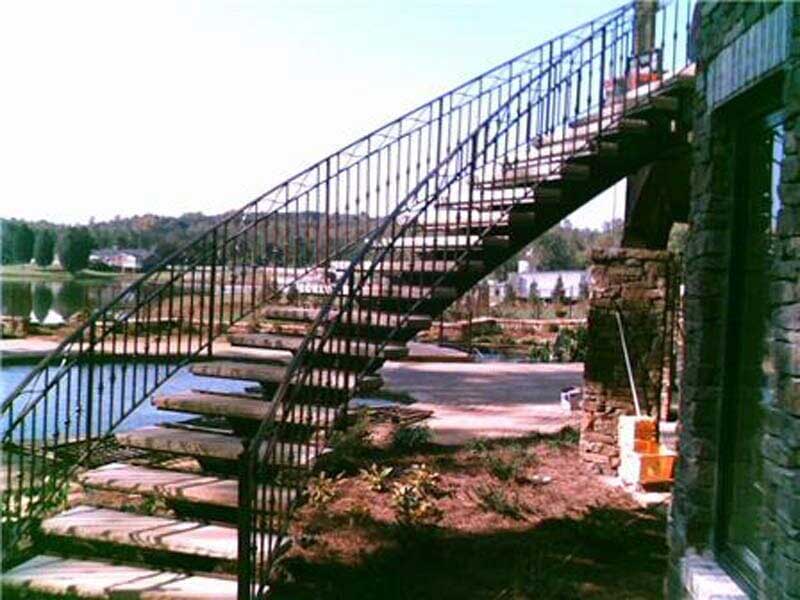 Spiral Stairs — Long Staircase with a Curved Design in Winston-Salem, NC