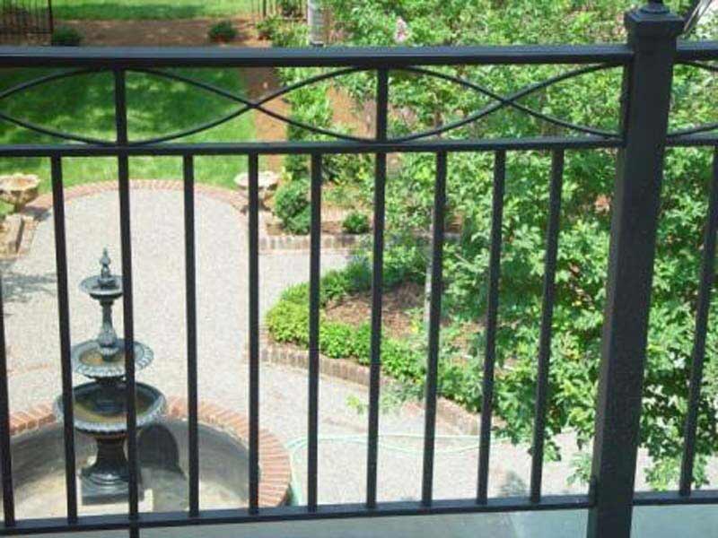 Metal Railing Patterns — Hand Railing with a Water Fountain in Winston-Salem, NC