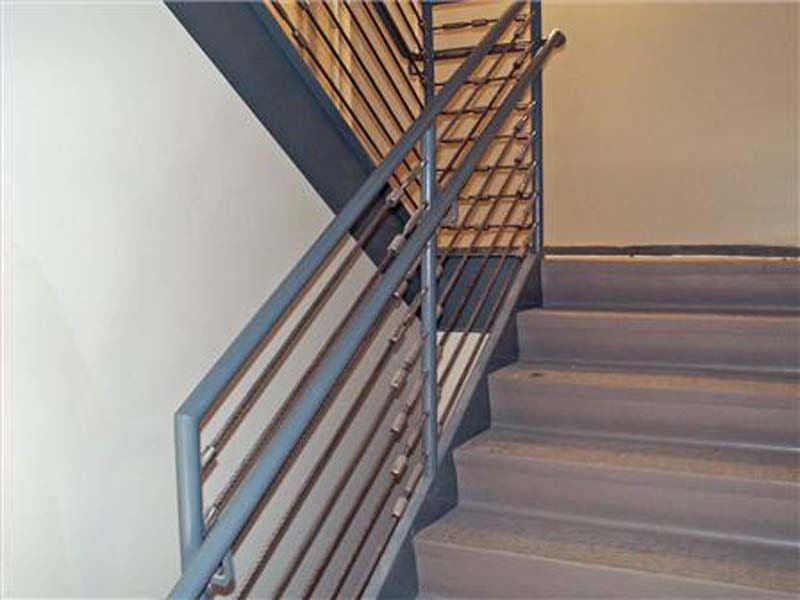 Commercial Iron Staircase — Railings of a Fire Exit Staircase in Winston-Salem, NC