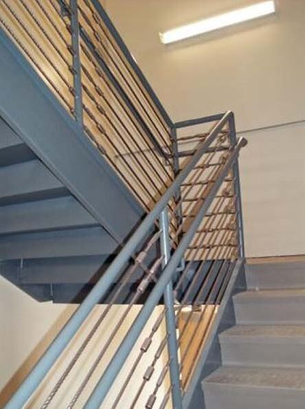 Custom-Made Railings — Fire Exit Staircase Iron Railings in Winston-Salem, NC