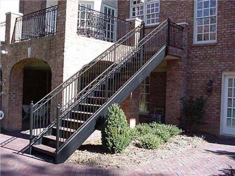 Residential Stairs — Long Stairwell of an Apartment in Winston-Salem, NC