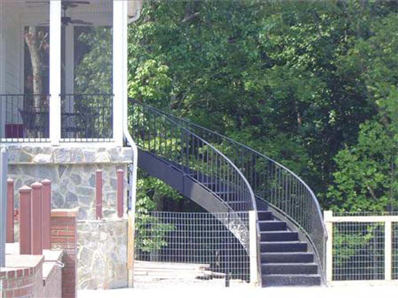 Customized Stairs — Metal Staircase of a Large House in Winston-Salem, NC