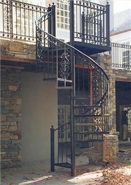Iron Staircases — Iron Spiral Staircase of a House in Winston-Salem, NC